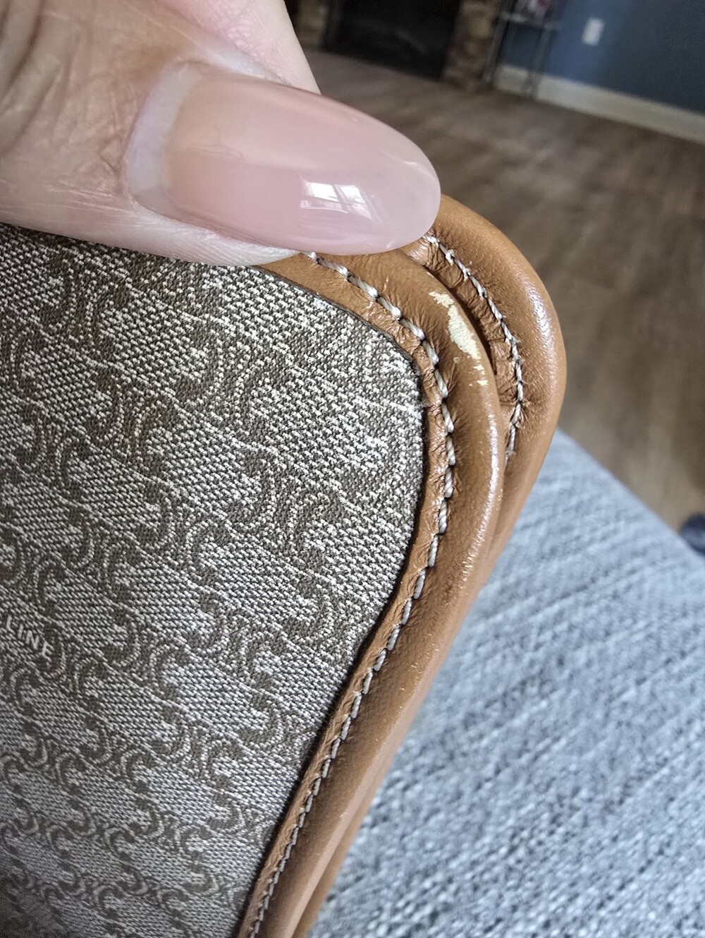 Authentic Celine Vintage Pouch Bag - Picture 5 of 12